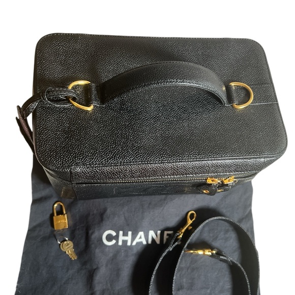 Chanel Large Vanity with Authentic Strap, COA - Picture 7 of 15